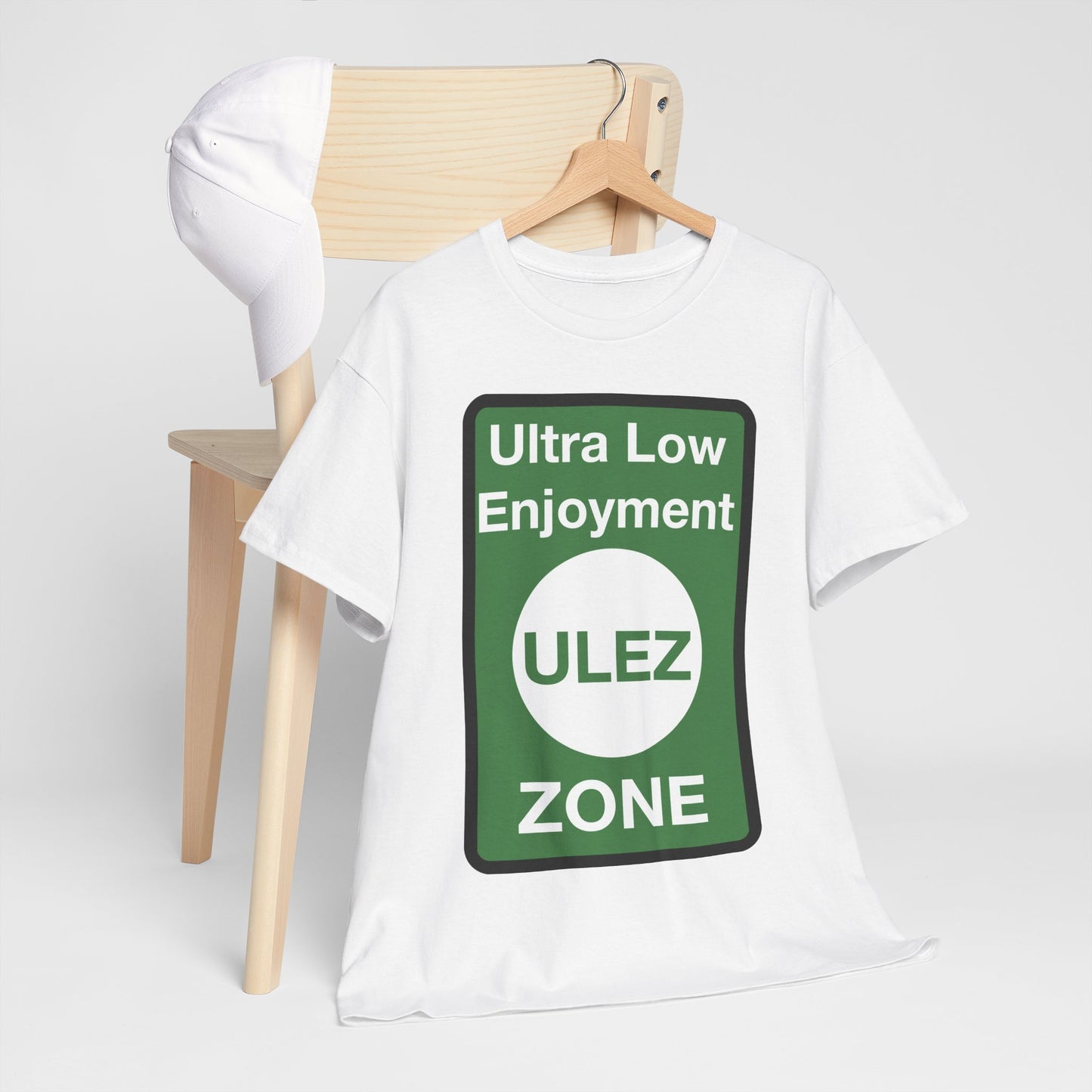 ULEZ Sign 'Ultra Low Enjoyment Zone' - Heavy Cotton T-shirt