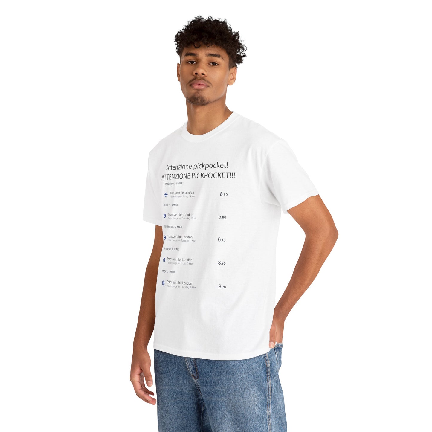 'Attenzione Pickpocket!' - Funny Unisex Heavy Cotton Tee