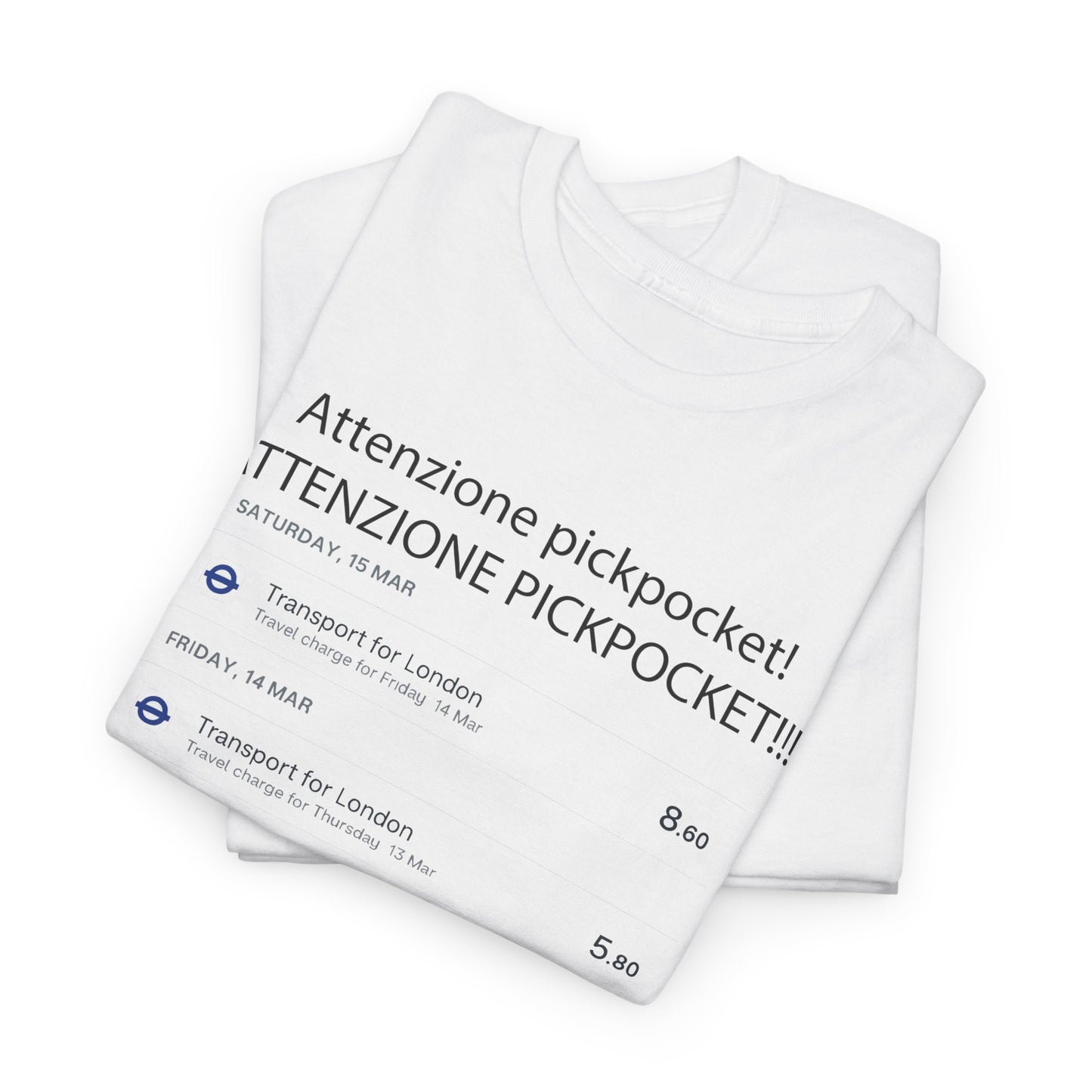 'Attenzione Pickpocket!' - Funny Unisex Heavy Cotton Tee