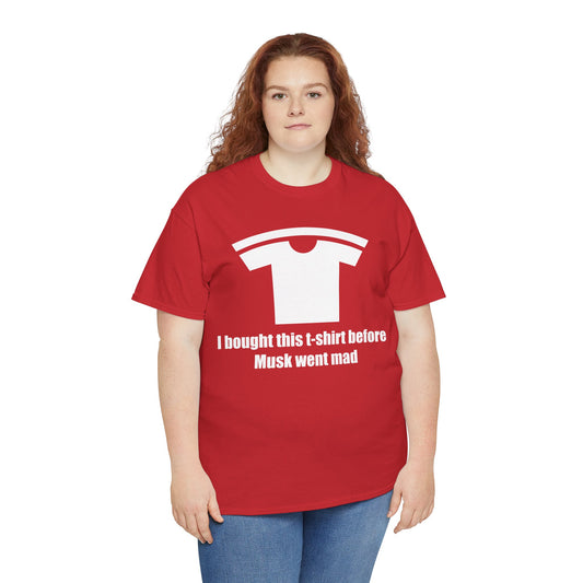 "Musk went mad" - Red Unisex Heavy Cotton Tee